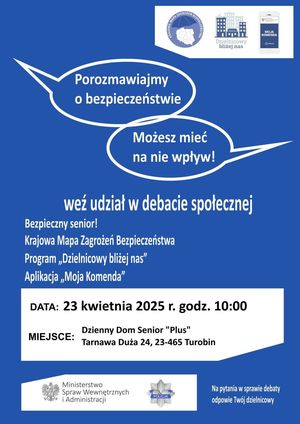 plakat - zaproszenie na debatę