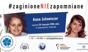 plakat akcji Zaginione NIE zapomniane
