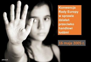 plakat kampanii dotyczącej handlu ludźmi