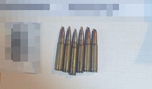 część zabezpieczonej przez policjantów amunicji