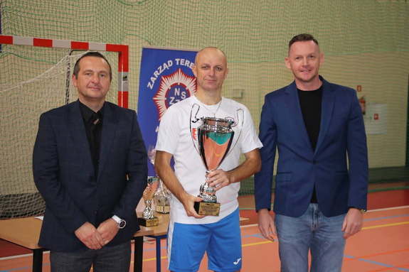 Komendant Powiatowy Policji w Biłgoraju inspektor Artur Deryłp, Zastępca Komendanta Wojewódzkiego Policji w Lublinie inspektor Robert Michna, Wiceprzewodniczący ZWNSZZ Policjantów woj. lubelskiego nadkomisarz Michał Sawicki