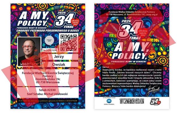 plakat Wielkiej Orkiestry Świątecznej Pomocy