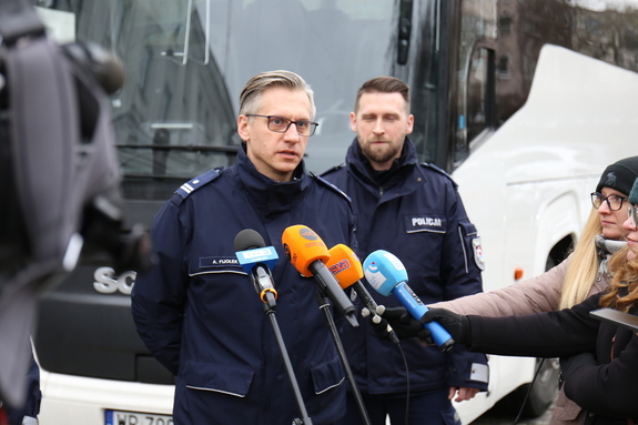 Bezpieczne ferie 2026 na Lubelszczyźnie- wystąpienie medialne funkcjonariuszy Policji