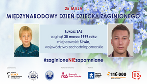 plakat akcji z zaginionym chłopcem
