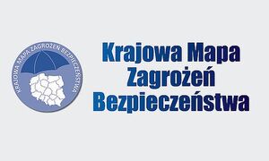 logo i napis Krajowa Mapa Zagrożeń Bezpieczeństwa
